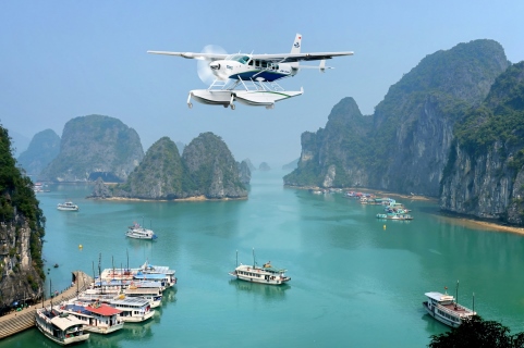 service of seaplane over HaLong Bay