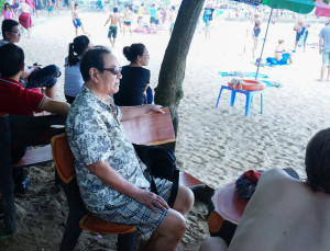 Mrs Lan Bich on Titov beach